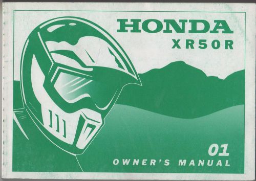 2001 honda motorcycle xr50r owners manual new  (877)