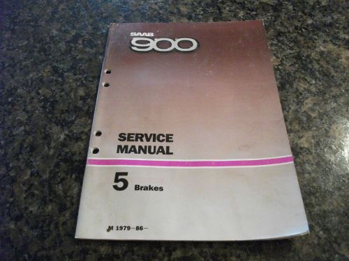 1979-1986- saab 900 brakes service manual