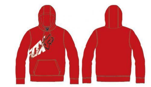 Fox head racing relayer pullover hoodie fleece red 15588-003 moto mx m l