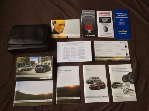 2014 subaru impreza owners manual set w/subaru case-fast free shipping!