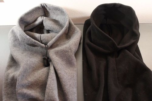Winter balaclava head socks gray / black