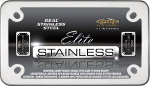 Stainless steel motorcycle license plate frame