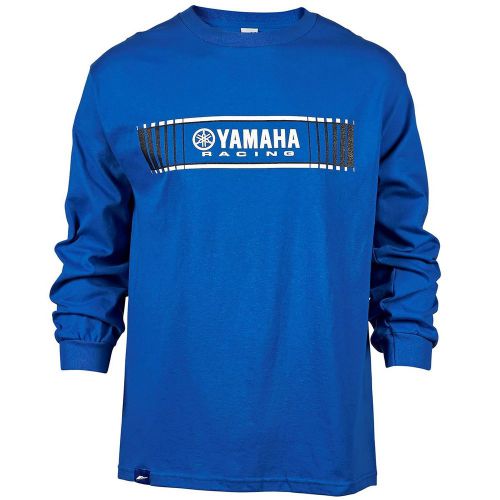 Yamaha medium blue mens tracks speed block long sleeve tee crp-16lyr-bl-md