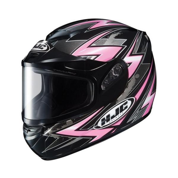 Hjc cs-r2 small thunder pink dual lens snowmobile snow sled csr2 helmet sml sm s