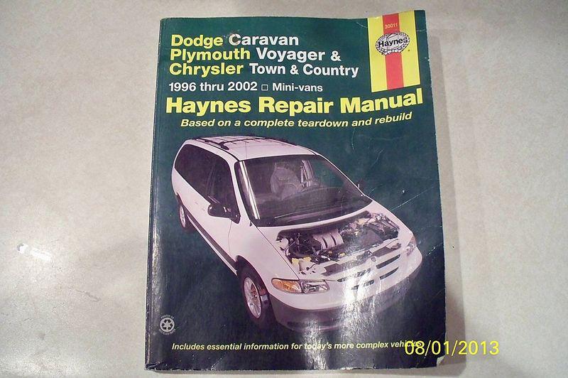 Haynes repair manual dodge, pymouth, chrysler mini vans
