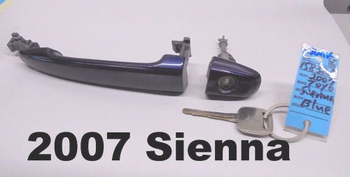 2007  toyota  sienna door  lock cylinder key left driver&#039;s side