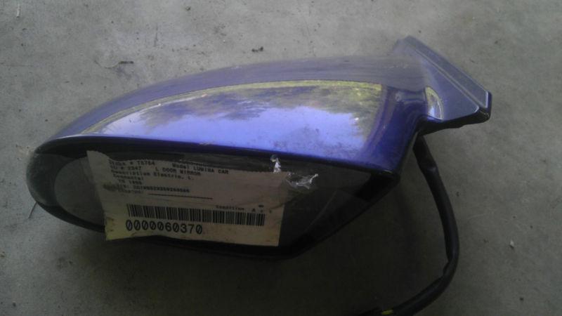 95-01 chevy lumina car lh driver door mirror power blue 