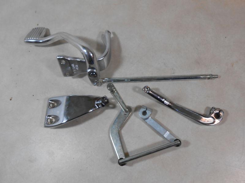 Harley davidson dyna mid controls brake pedal brackets 06-later #3