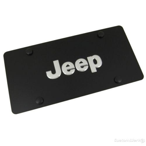 Jeep name black license plate cherokee compass wrangler