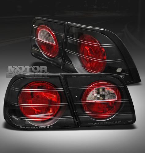 1995-1996 nissan maxima altezza rear brake tail lights lamp jdm black gle gxe se