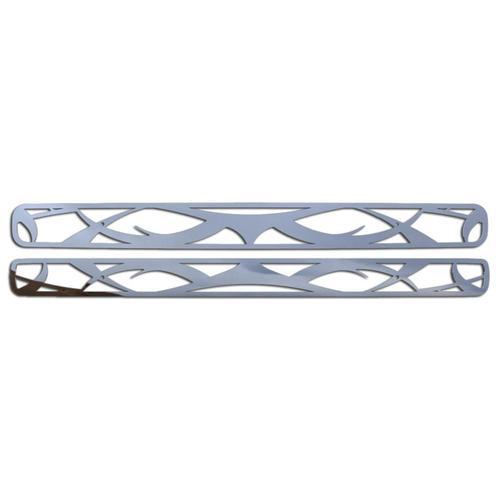 Chevy s10 98-04 polished stainless tribal front metal grille trim cover insert