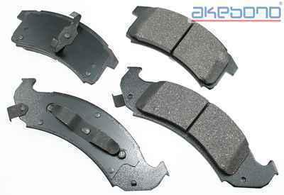 Akebono act505 brake pad or shoe, front-proact ultra premium ceramic pads