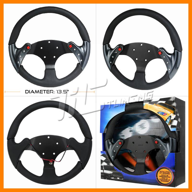 Carbon fiber steering wheel volkswagen toyota subaru rs eg9 ek9 k24a fg2 ep3