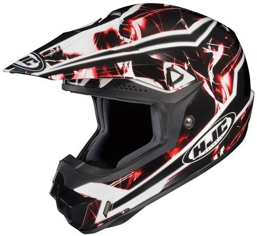Hjc cl-x6 hydron motocross helmet black, white, red 2xl