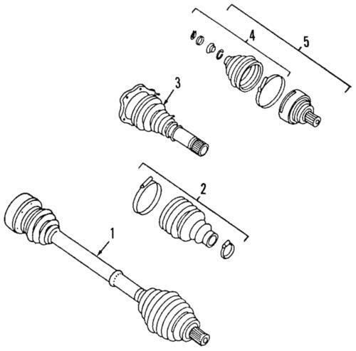 Genuine audi inner boot 1k0-498-201-d