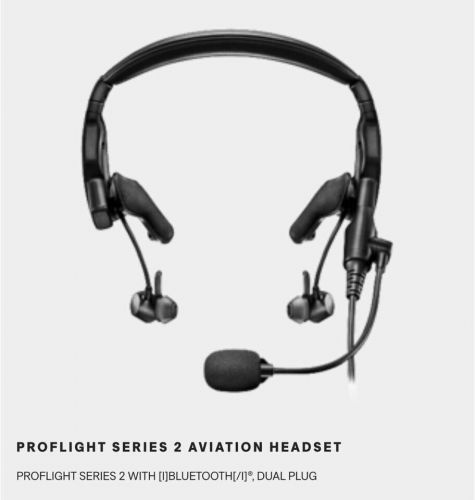 Bose proflight series 2 aviation headset dual ga plug