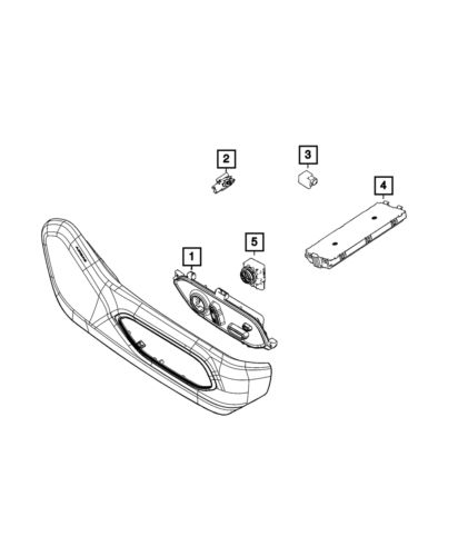 Genuine mopar foot well lamp 68367033aa