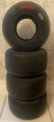 Mg red 10 x 4.60- 5 go kart tires.  set of four race tires. birrell, crg, art