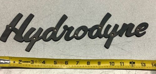 Hydrodyne boat emblem used plastic