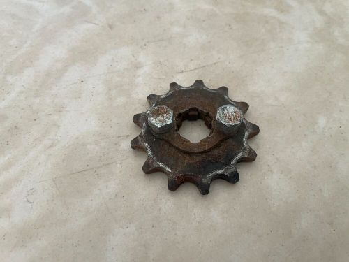 Lot 270-3, 1984 honda atc70 drive (main, front) sprocket, fixing plate, &amp; bolts