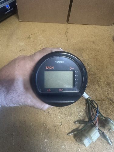 Yamaha oem multi-function gauge tachometer refurbished new lcd and sun cover