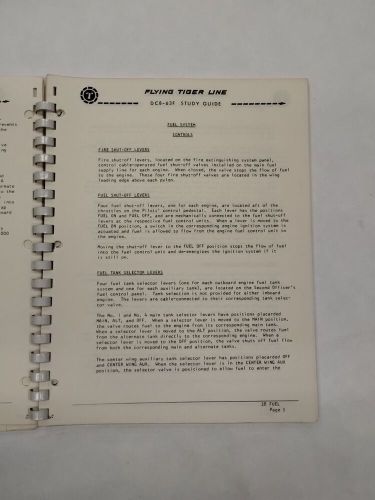 Flying tigers dc-8-63 fuel study guide-original