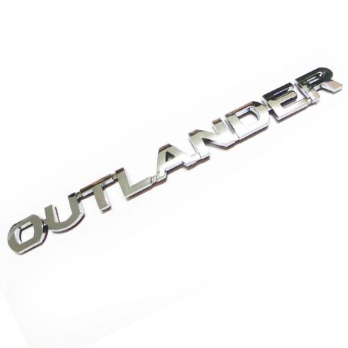 060 chrome car badge tailgate letters boot rear fits outlander