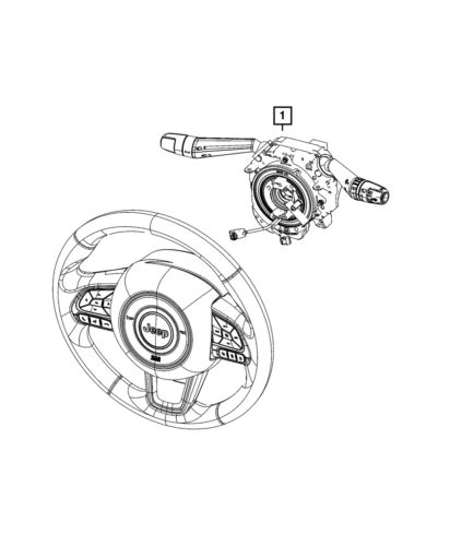 Genuine mopar steering column control module clock spring 7la46lxhab