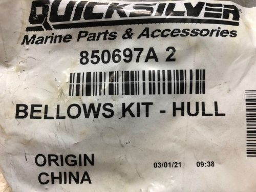 New pair of mercury thru hull bellows kits part number 850697a2