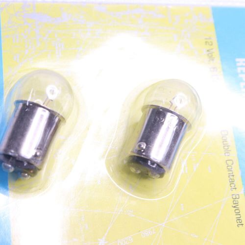 (2-pk) seachoice light bulb ba15d base 12v dc 7.5w white 09901