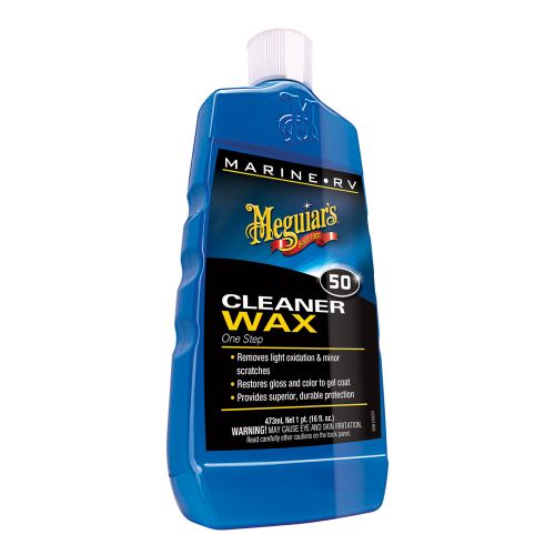 Meguiars m5016 marine/rv one step cleaner wax 16 oz bottle