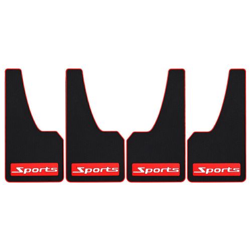 4 x black car truck sports fender mud flaps mudguards splash guards accessories