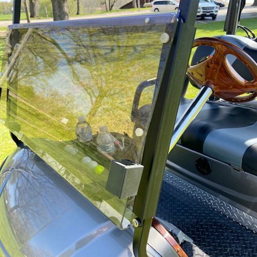 New tinted golf cart foldable windshield high quality for yamaha g29 drive 07-16