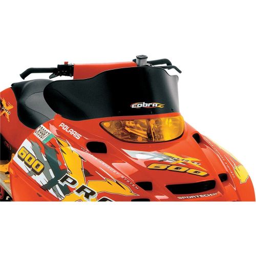 Cobra windshield - 8.5&#034; - extreme low - black - polaris - snowmobile 11511