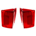 Sequential red led tail brake signal lamp lens pair for 70 71 72 chevy el camino