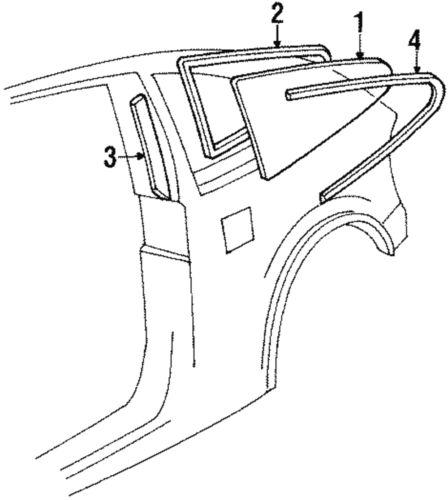 Genuine honda reveal molding 73860-sh2-003