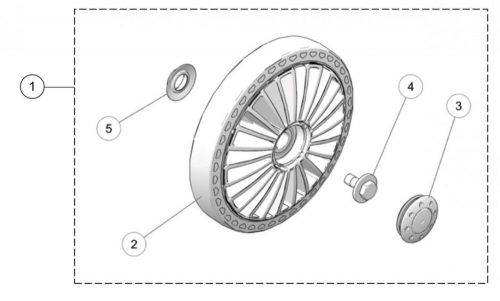 Camso x4s replacement wheel kit - 202mm (7016-00-6202)