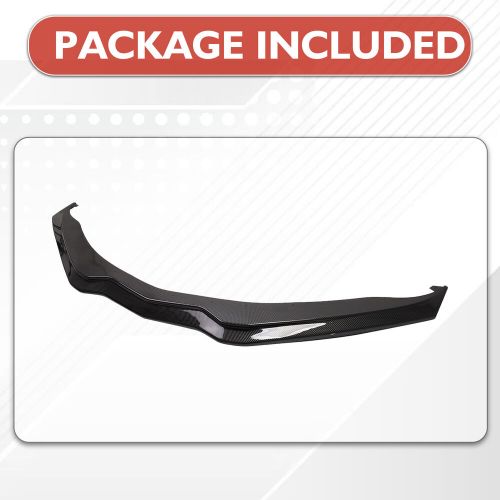 Front bumper lower lip splitter for 2014-2019 corvette c7 z06 carbon fiber look