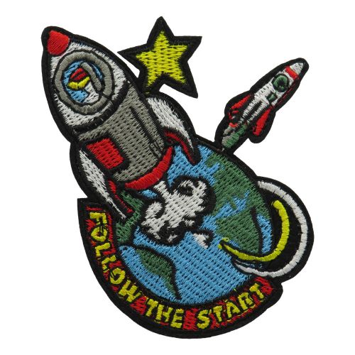 Spaceship patch patch ironing patch space cosmic space patch-