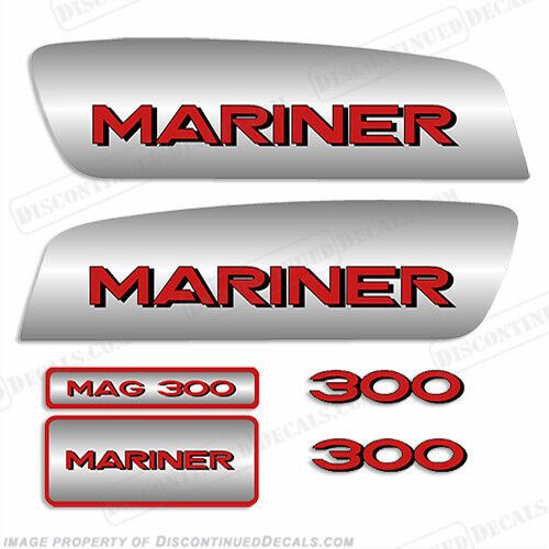 Fits mariner 300hp promax decal kit - custom red