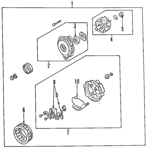 Genuine mitsubishi rear bearing md611928