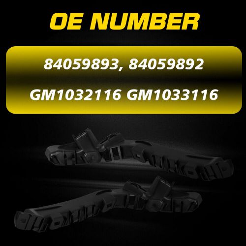 Front bumper bracket set driver &amp; passenger side for chevrolet equinox 2010-17 o