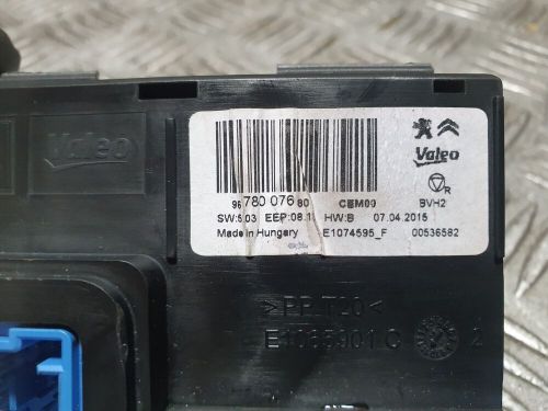 Peugeot 308 t9 heater control module 9678007680 2015