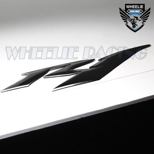 Black pro grip fuel tank pad+8&#034; 3d logo+yzf-r1/r1s fairing emblem sticker