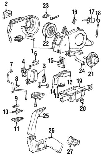 Genuine ford fan f58z-19834-a