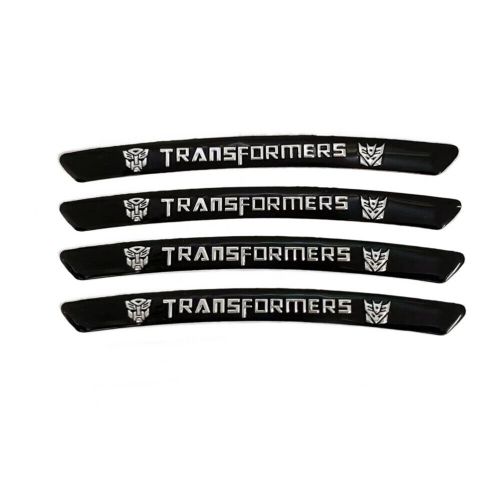 Black transformers autobots car truck wheel arches sticker rim strips tape decal