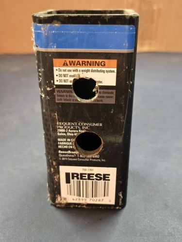 Reese 7028700 trailer hitch adapter, 2-1/2&#034; to 2 inch square receiver, 6&#034; long