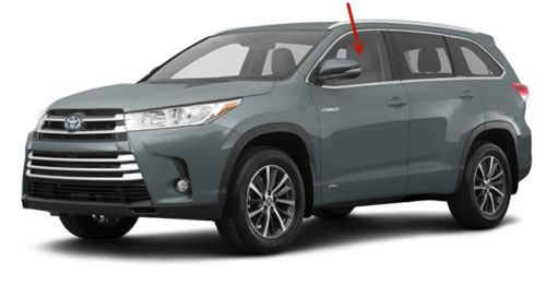 Fits 2014-2019 toyota highlander driver side left front door window glass