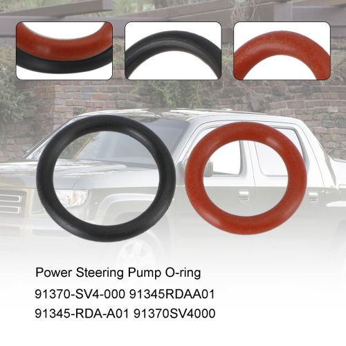 2pcs power steering pump rubber inlet &amp; outlet o-ring seals fit acura honda #9