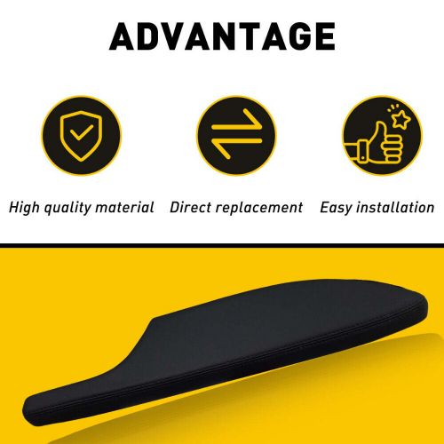 Left right side door armrest panel black leather fit 08-2012 honda accord coupe